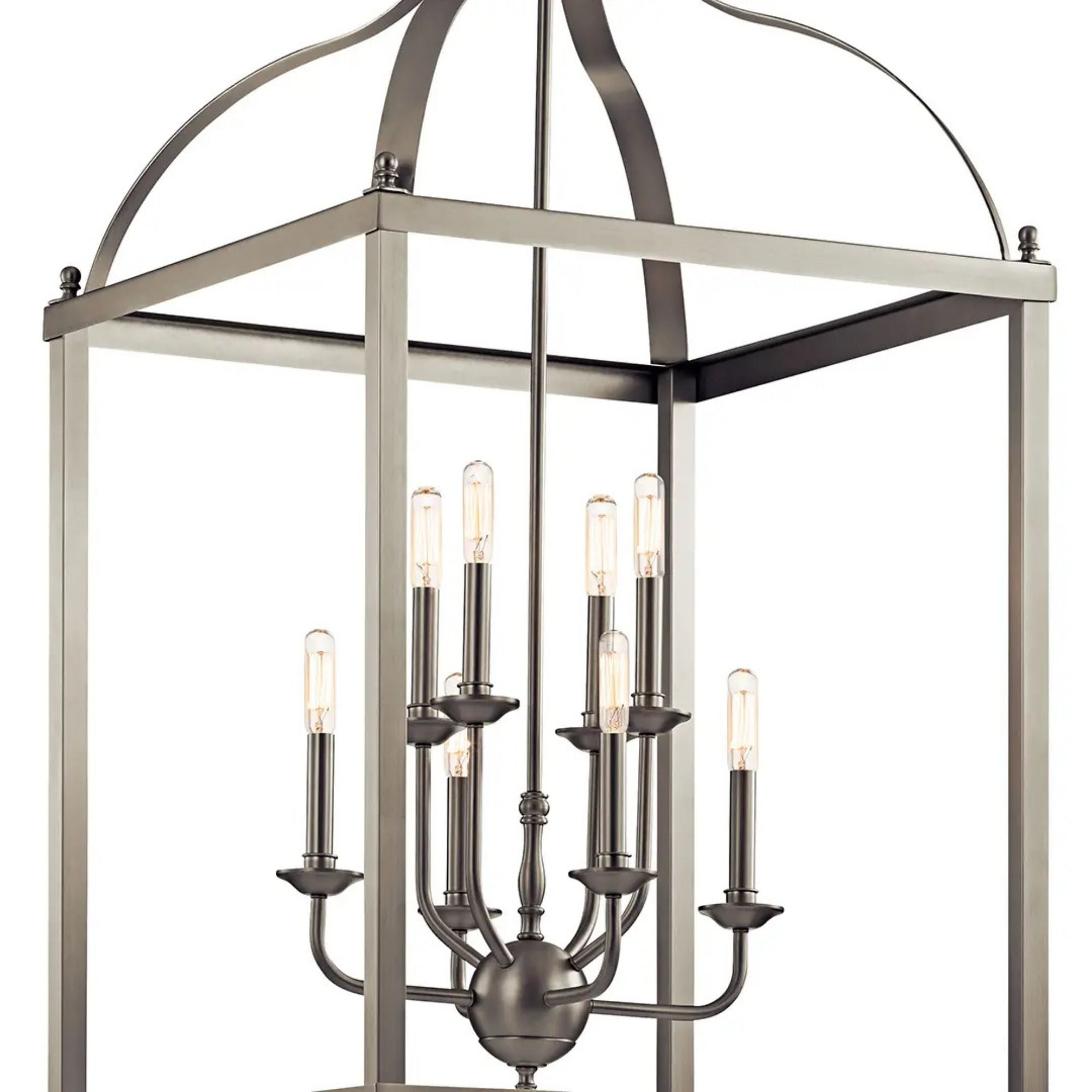 Kichler Larkin 47.75 in. 8-Light Chandelier, Brushed Nickel