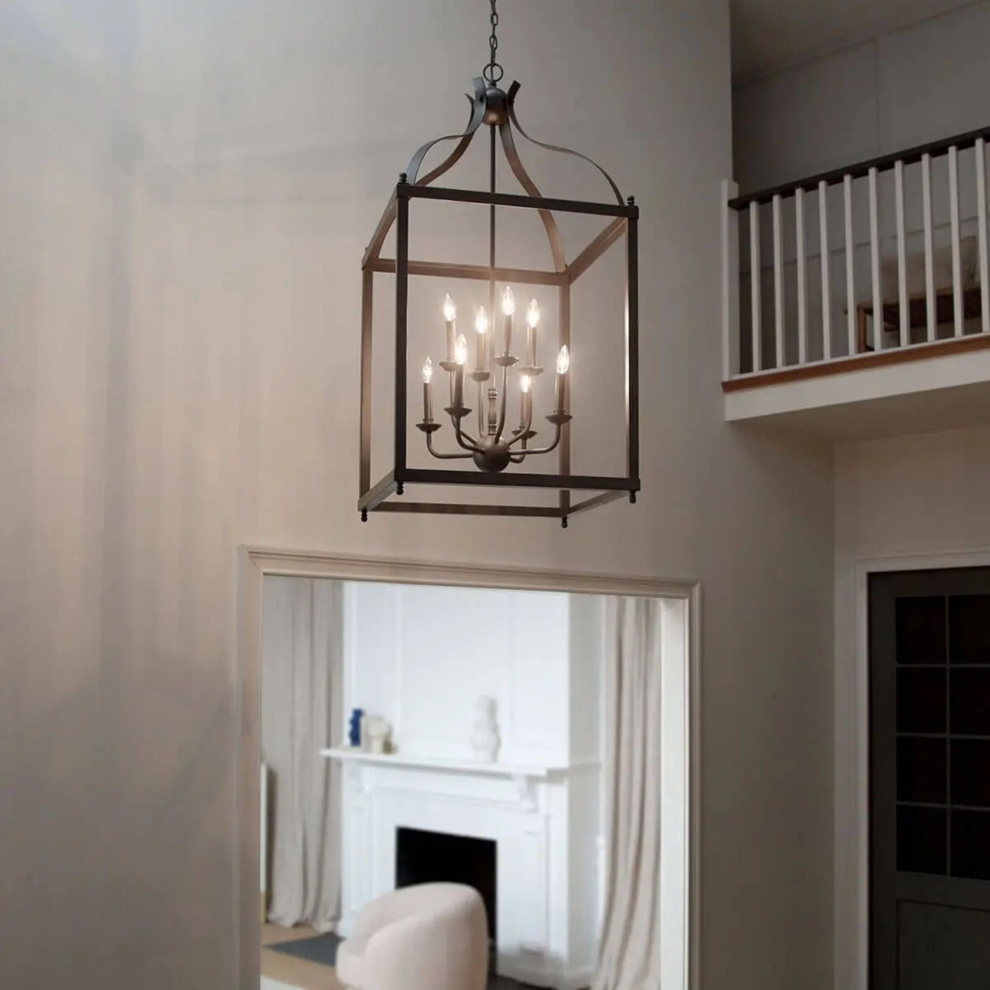 Kichler Larkin 47.75 in. 8-Light Chandelier, Olde Bronze