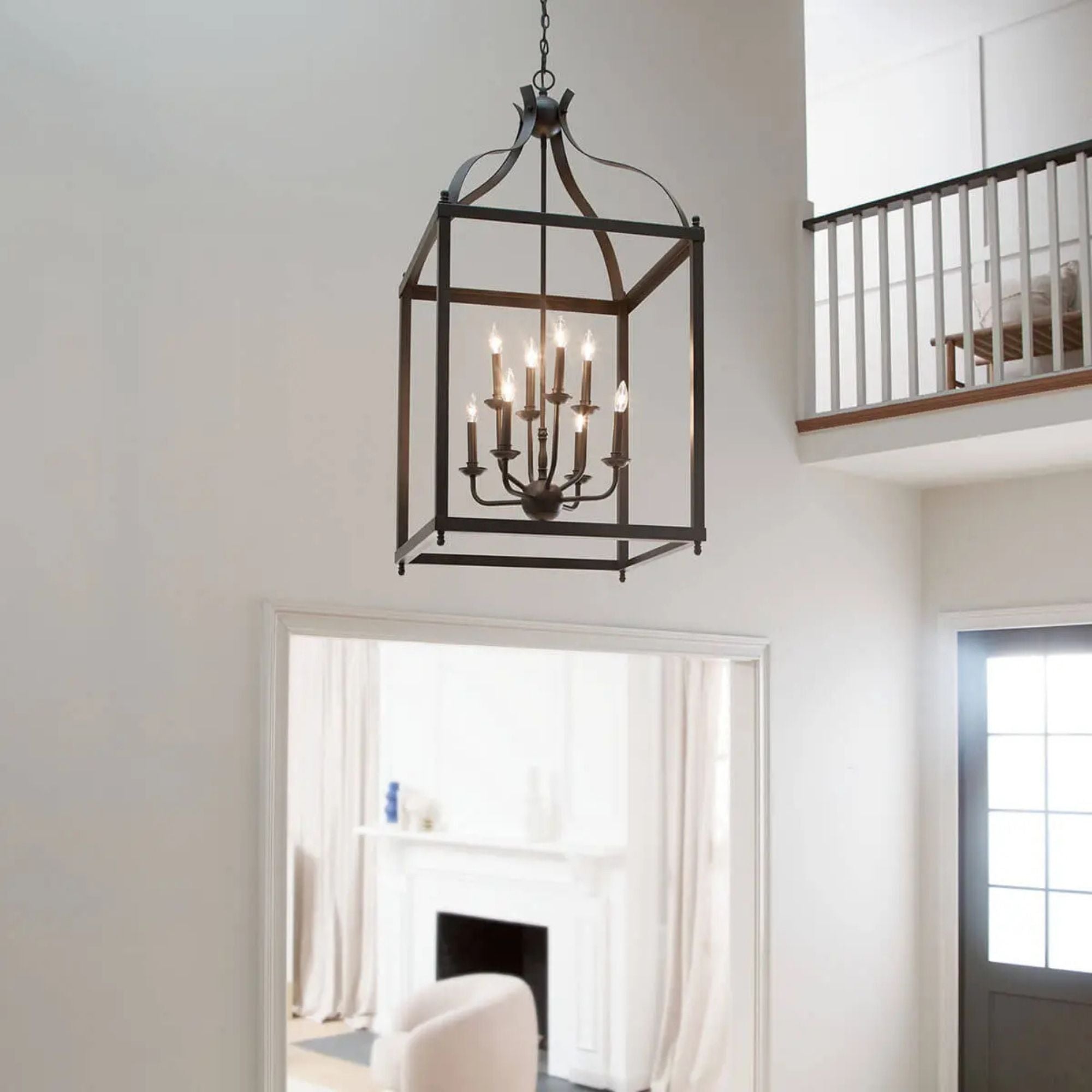 Kichler Larkin 47.75 in. 8-Light Chandelier, Olde Bronze