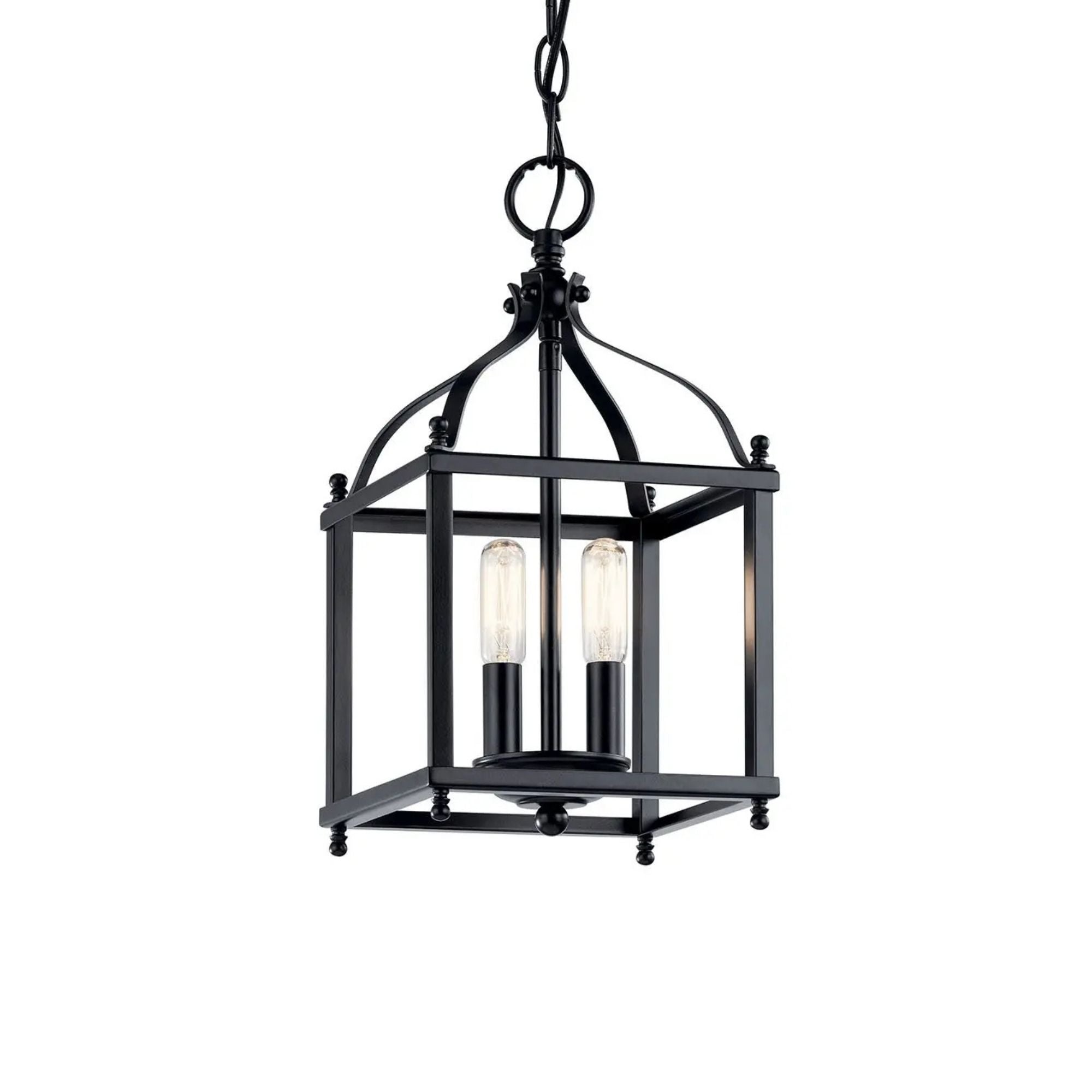 Kichler Larkin 14.75 in. 2-Light Mini Pendant, Black