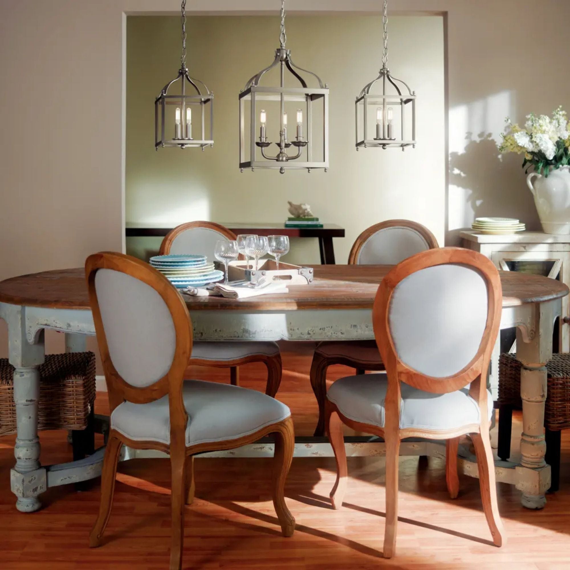 Kichler Larkin 14.75 in. 2-Light Pendant, Brushed Nickel