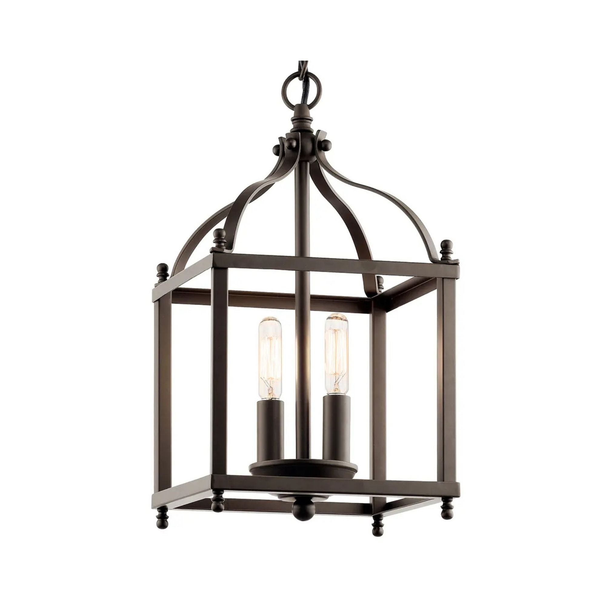 Kichler Larkin 14.75 in. 2-Light Mini Pendant, Olde Bronze