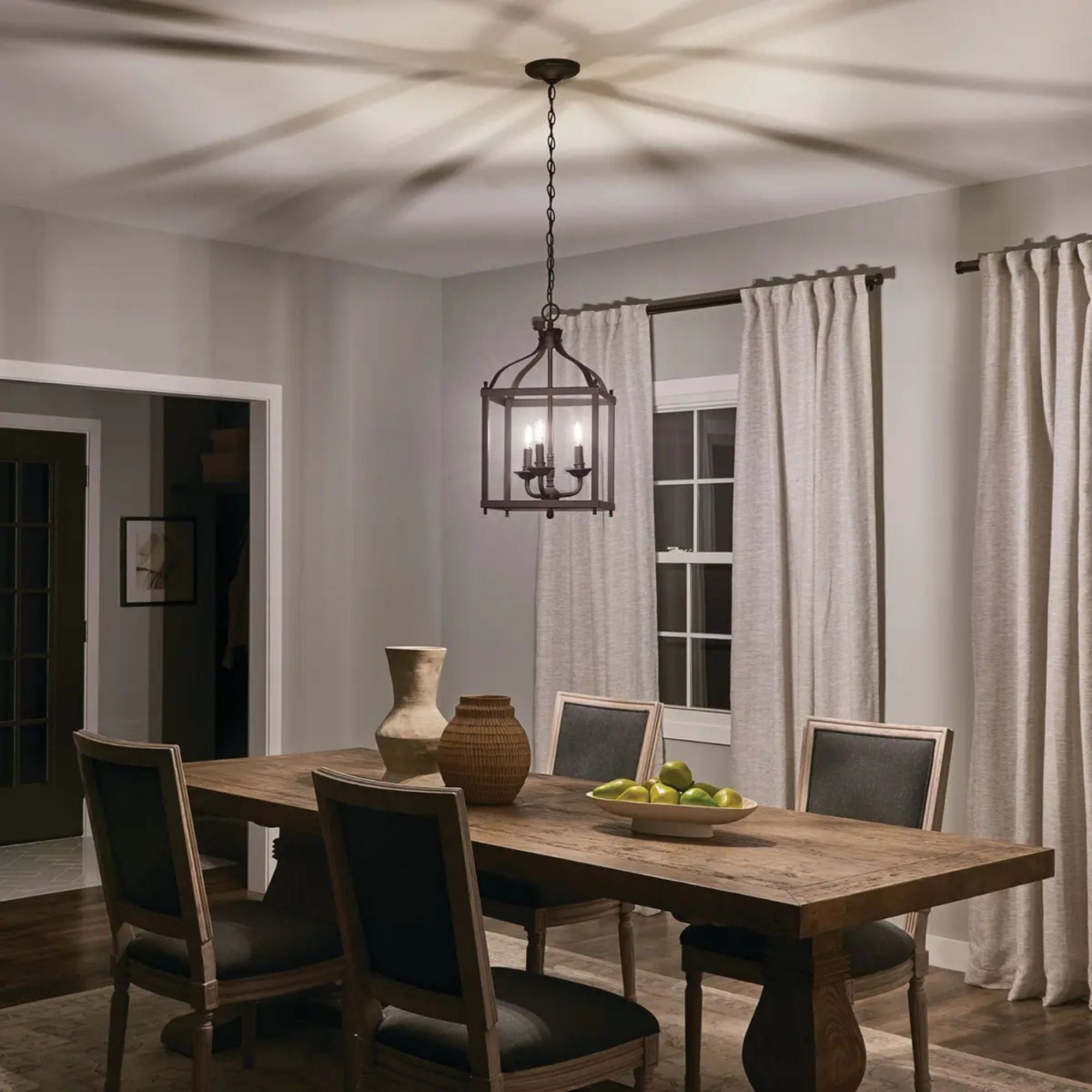 Kichler Larkin 22.25 in. 3-Light Pendant, Olde Bronze