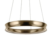 Kichler Larousse 29.5 in. Integrated LED Chandelier, Champagne Bronze with White Diffuser