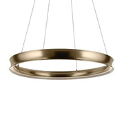 Kichler Larousse 39.5 in. Integrated LED Chandelier, Champagne Bronze with White Diffuser
