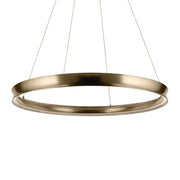 Kichler Larousse 49.5' 1-Light Chandelier, Champagne Bronze with White Diffuser
