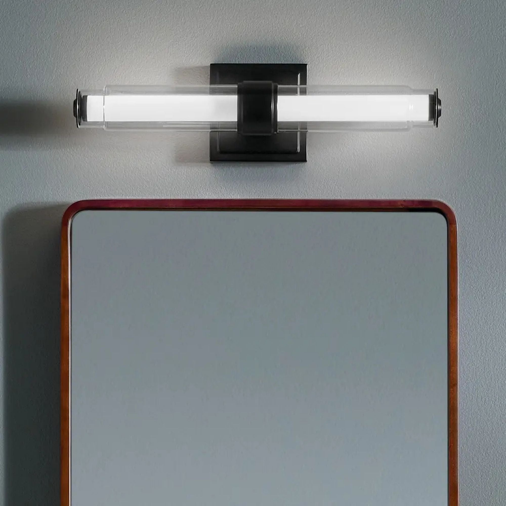 Laurene 27" LED Linear Bath Vanity, Black Finish