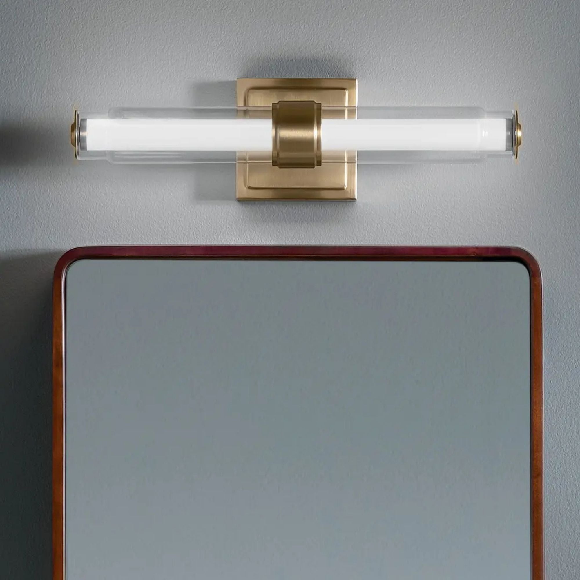 Laurene 27" LED Linear Bath Vanity, Champagne Bronze Finish