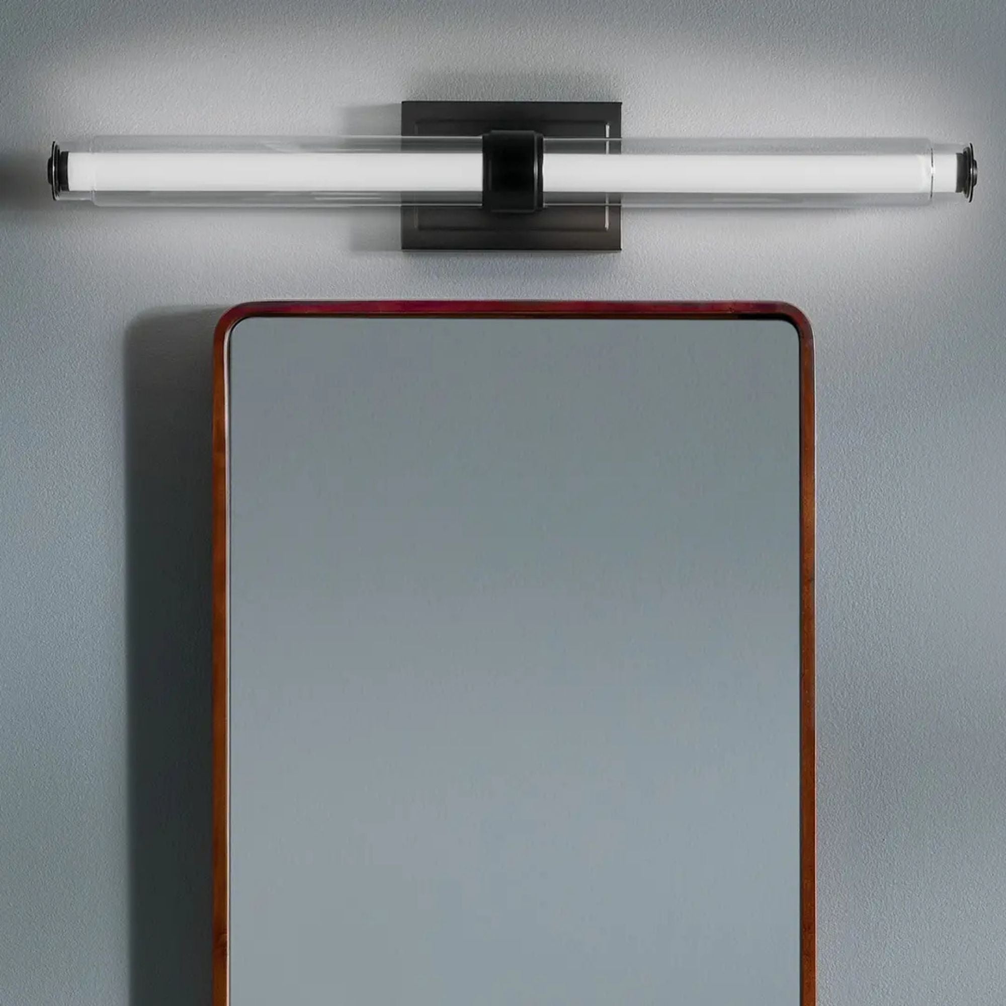 Laurene 31" LED Linear Bath Vanity, Black Finish