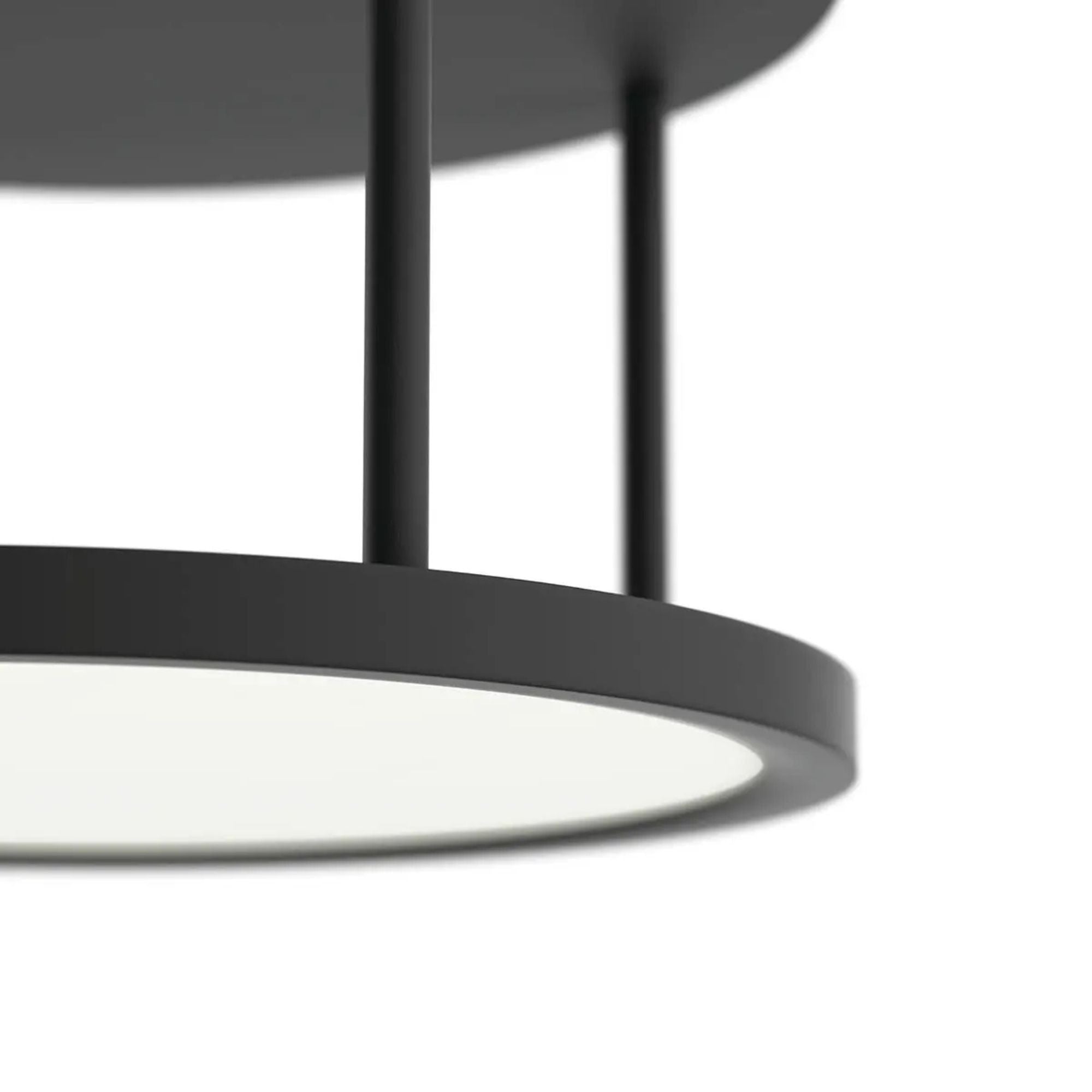 Lavi 15" LED Semi-Flush Mount, Matte Black Finish