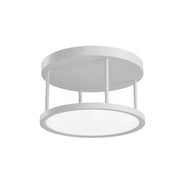 Lavi 15" LED Semi-Flush Mount, White Finish
