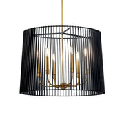 Kichler Lighting - Linara 26" 6-Light Chandelier, Black Finish | Bees Lighting