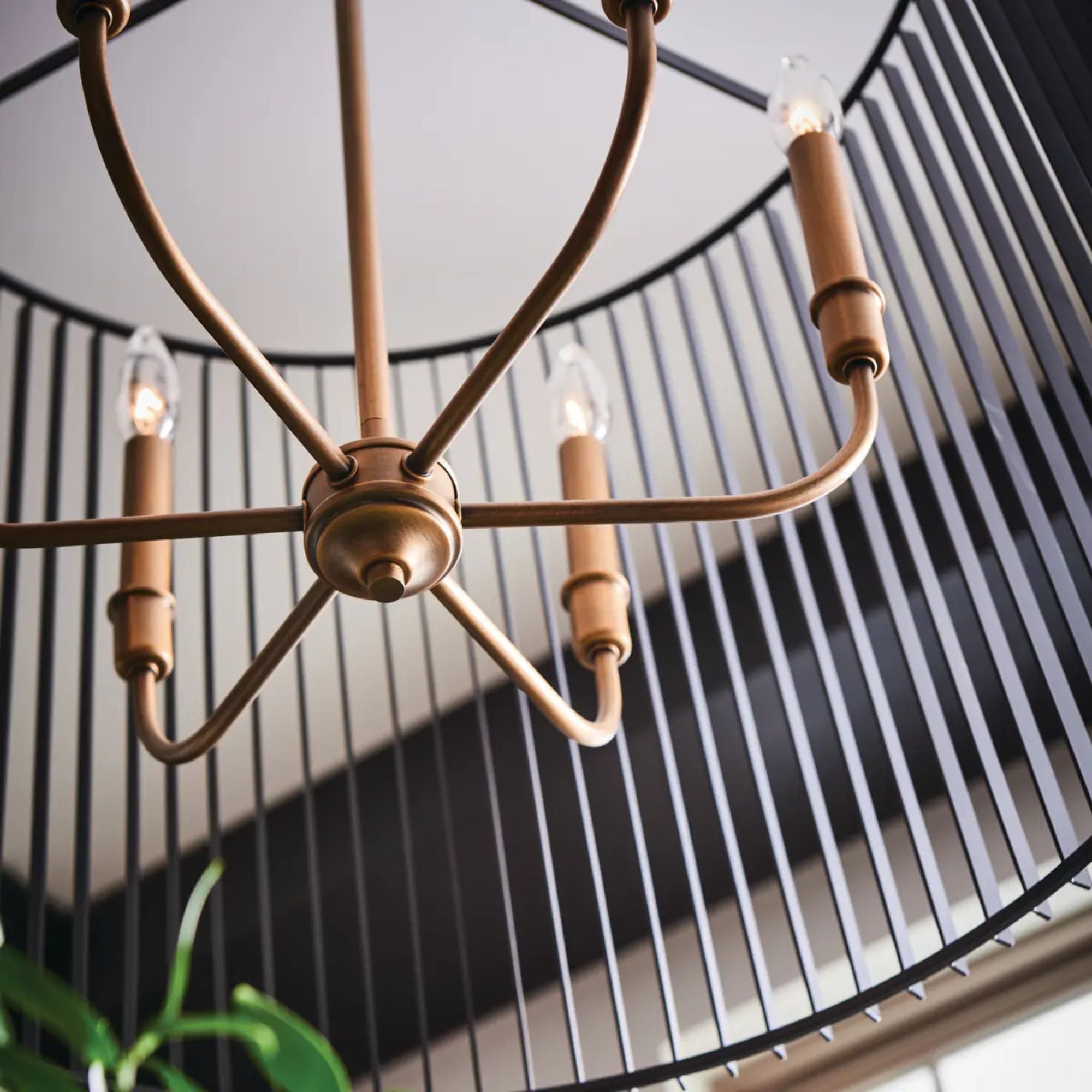 Kichler Lighting - Linara 26" 6-Light Chandelier, Black Finish | Bees Lighting