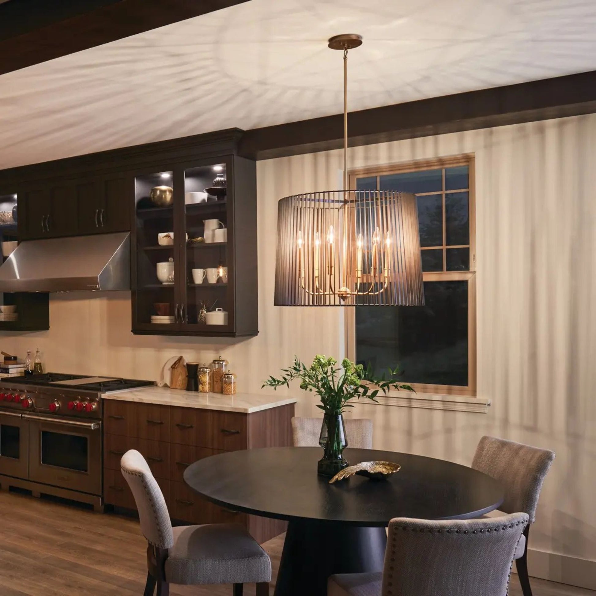 Kichler Lighting - Linara 26" 6-Light Chandelier, Black Finish | Bees Lighting