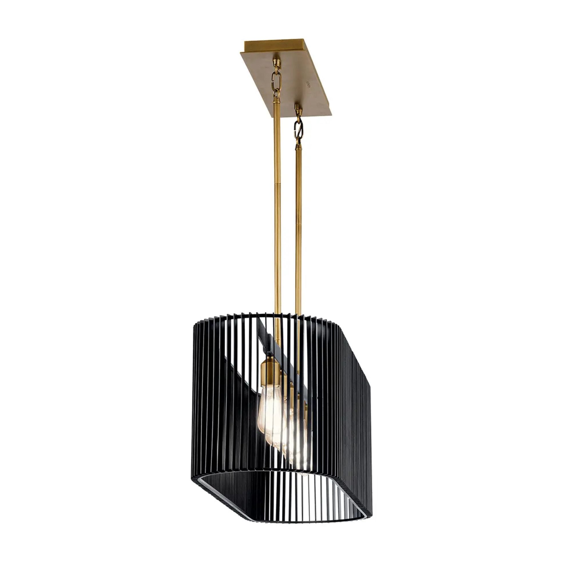 Kichler Lighting - Linara 40" 5-Light Linear Chandelier, Black Finish | Bees Lighting