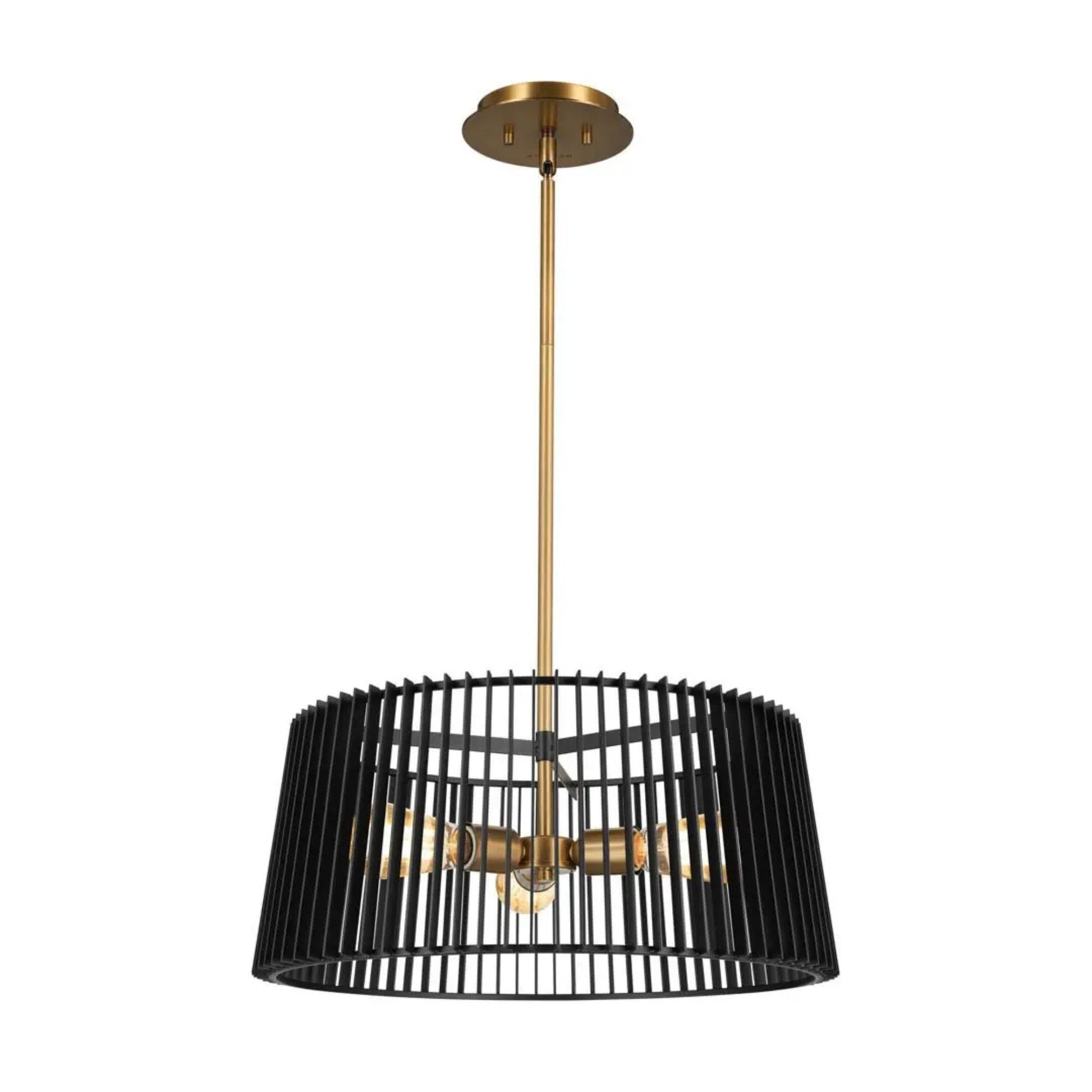 Kichler Lighting - Linara 19" 3-Light Pendant, Black Finish | Bees Lighting
