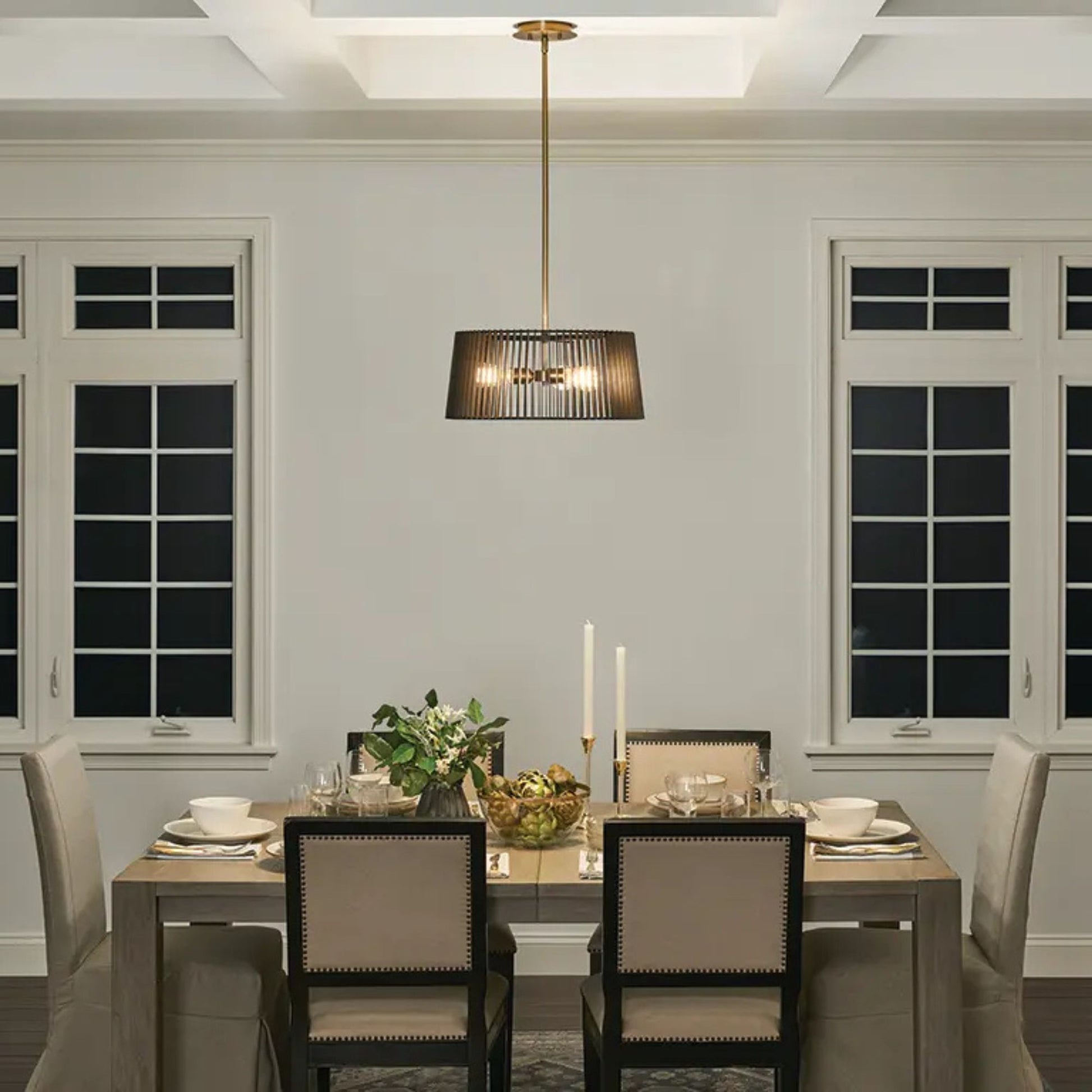 Kichler Lighting - Linara 19" 3-Light Pendant, Black Finish | Bees Lighting