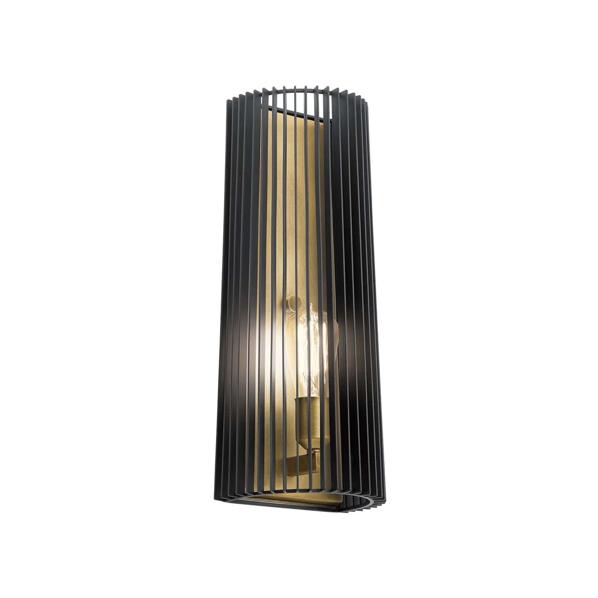 Linara 17" Wall Sconce, Black Finish