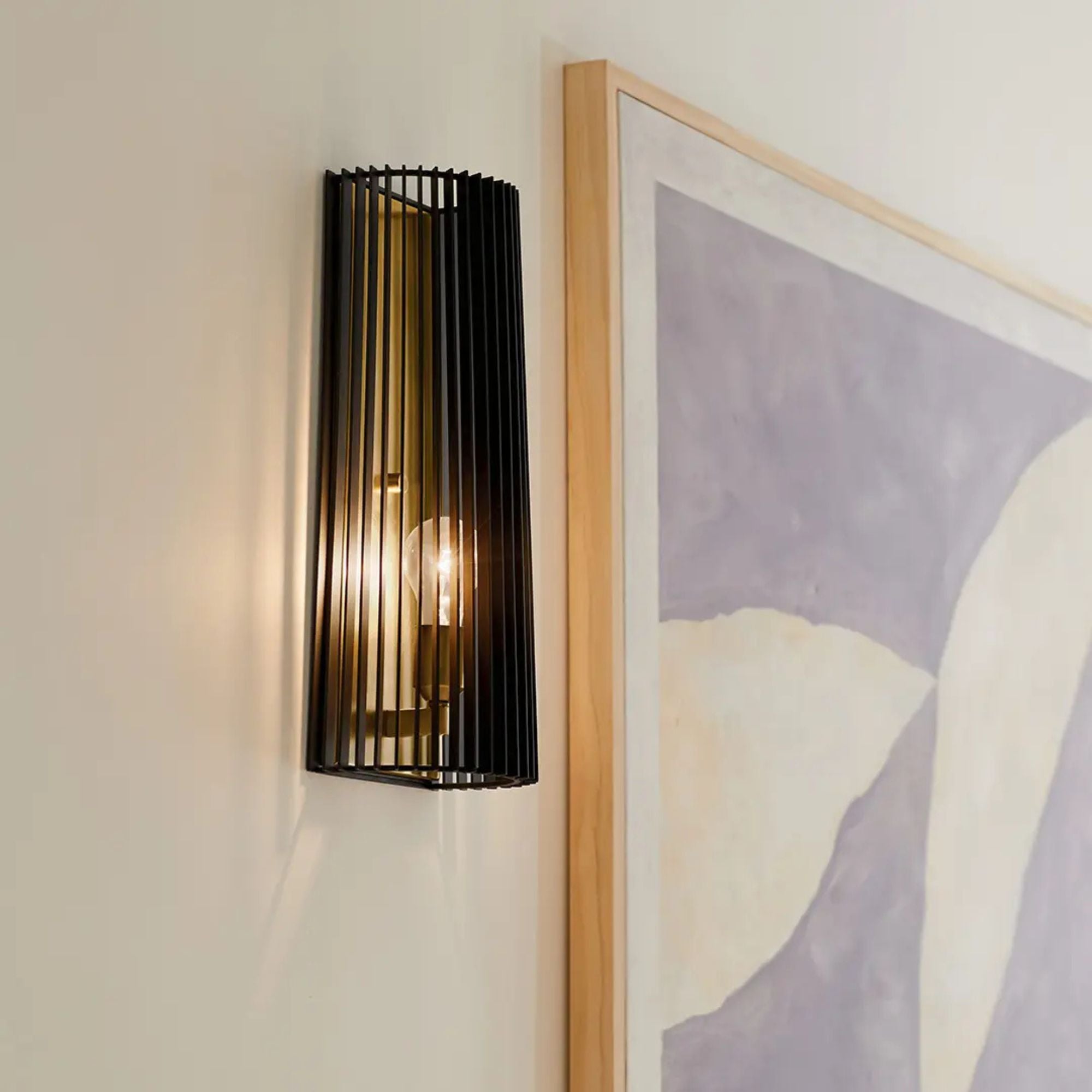 Linara 17" Wall Sconce, Black Finish