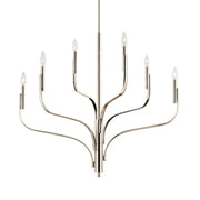 Kichler Livadia 33 in. 6-Light Chandelier, Polished Nickel