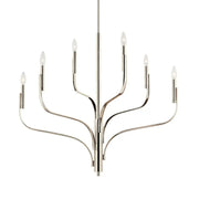 Livadia 36" 6-Light Chandelier, Polished Nickel Finish