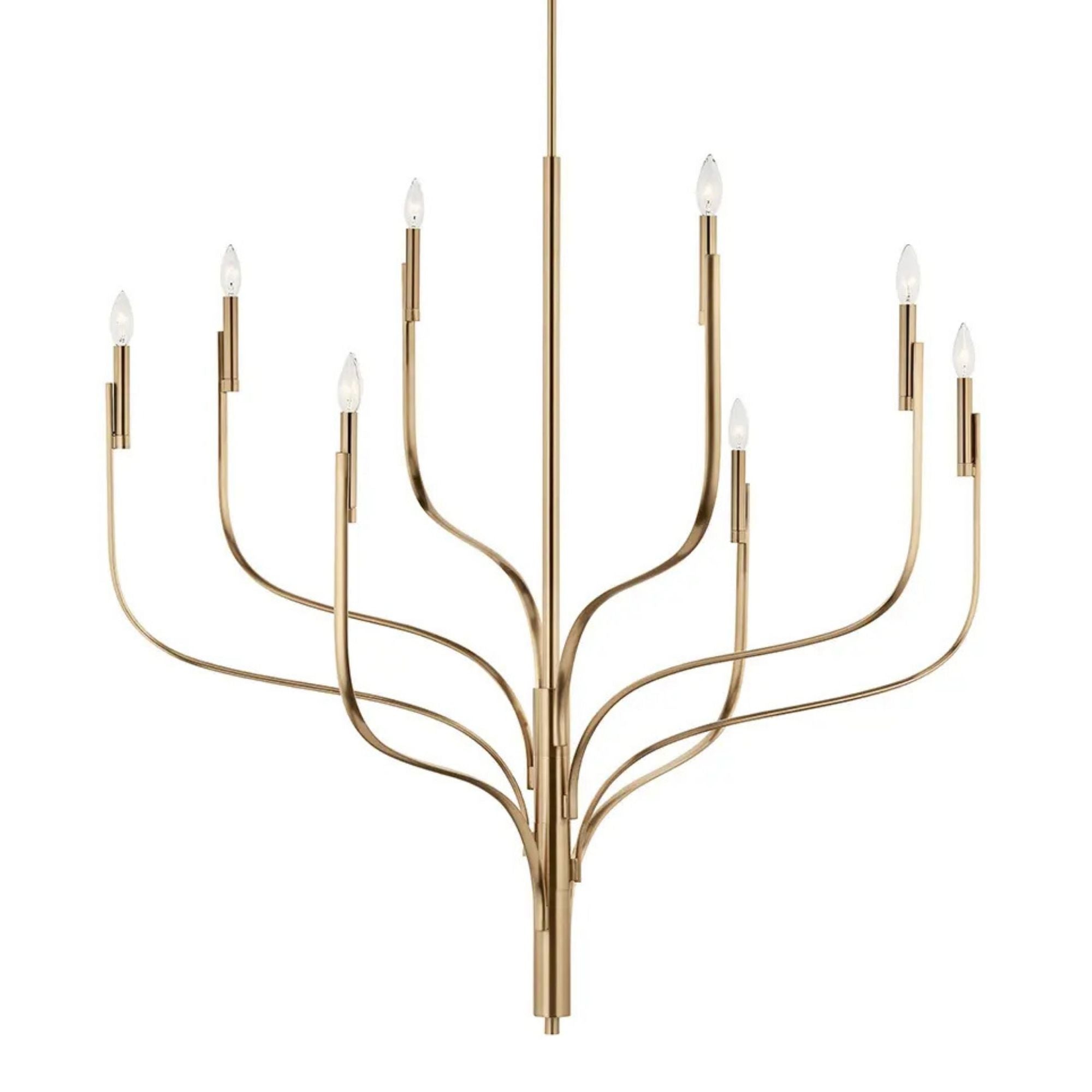 Livadia 48" 8-Light Chandelier, Champagne Bronze Finish
