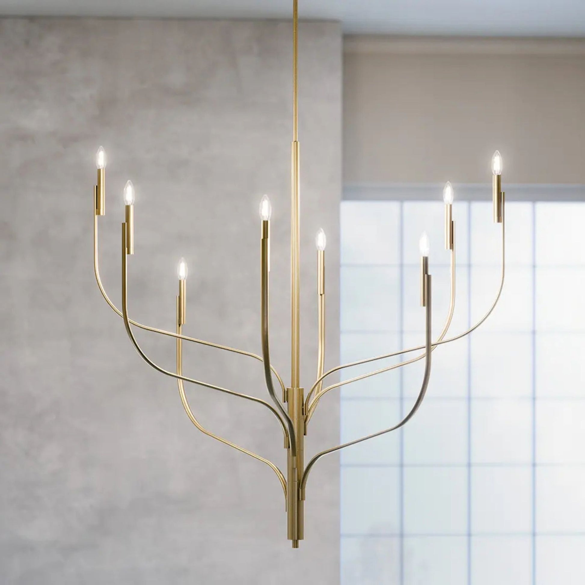 Kichler Lighting - Livadia 48" 8-Light Chandelier, Champagne Bronze Finish | Bees Lighting