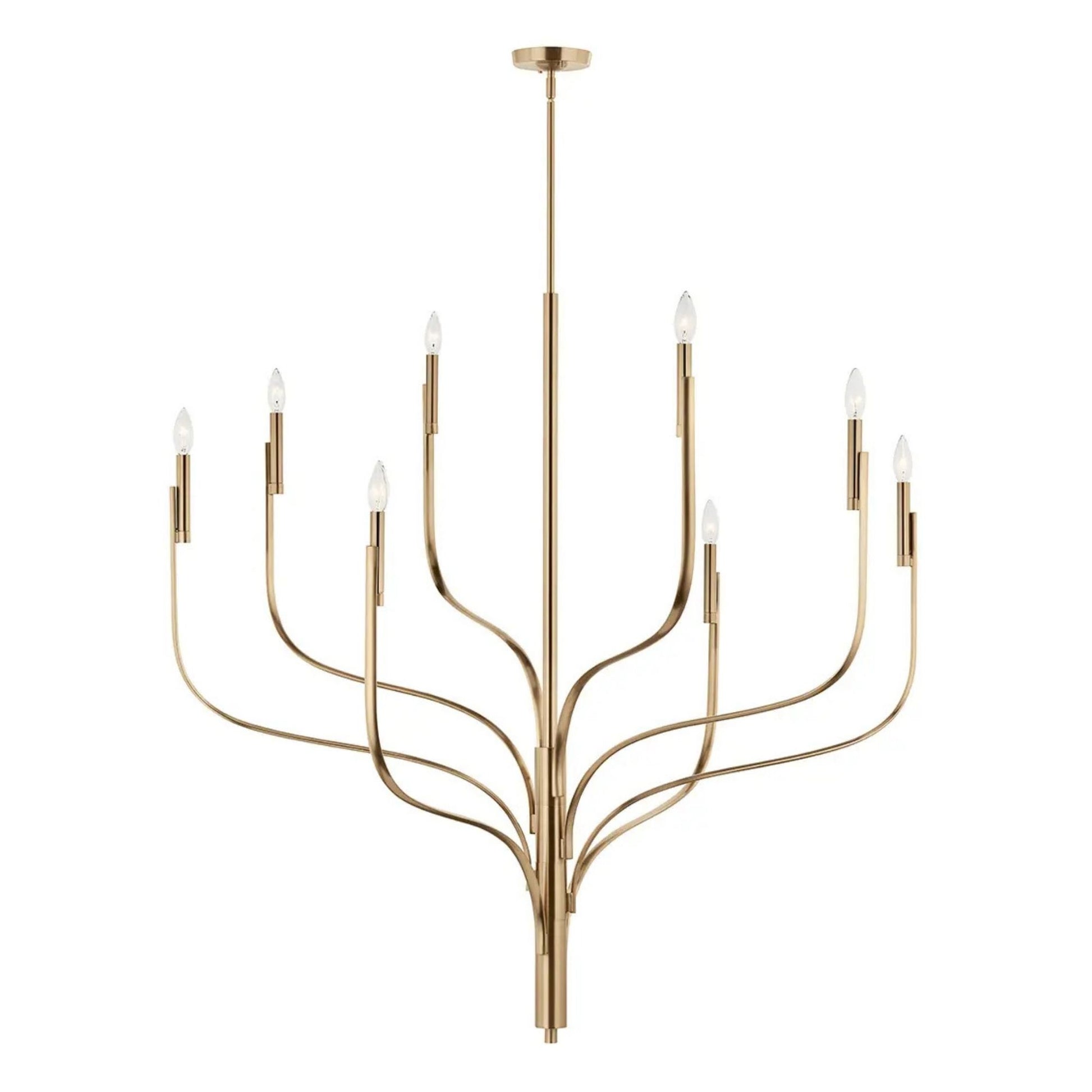 Kichler Lighting - Livadia 48" 8-Light Chandelier, Champagne Bronze Finish | Bees Lighting