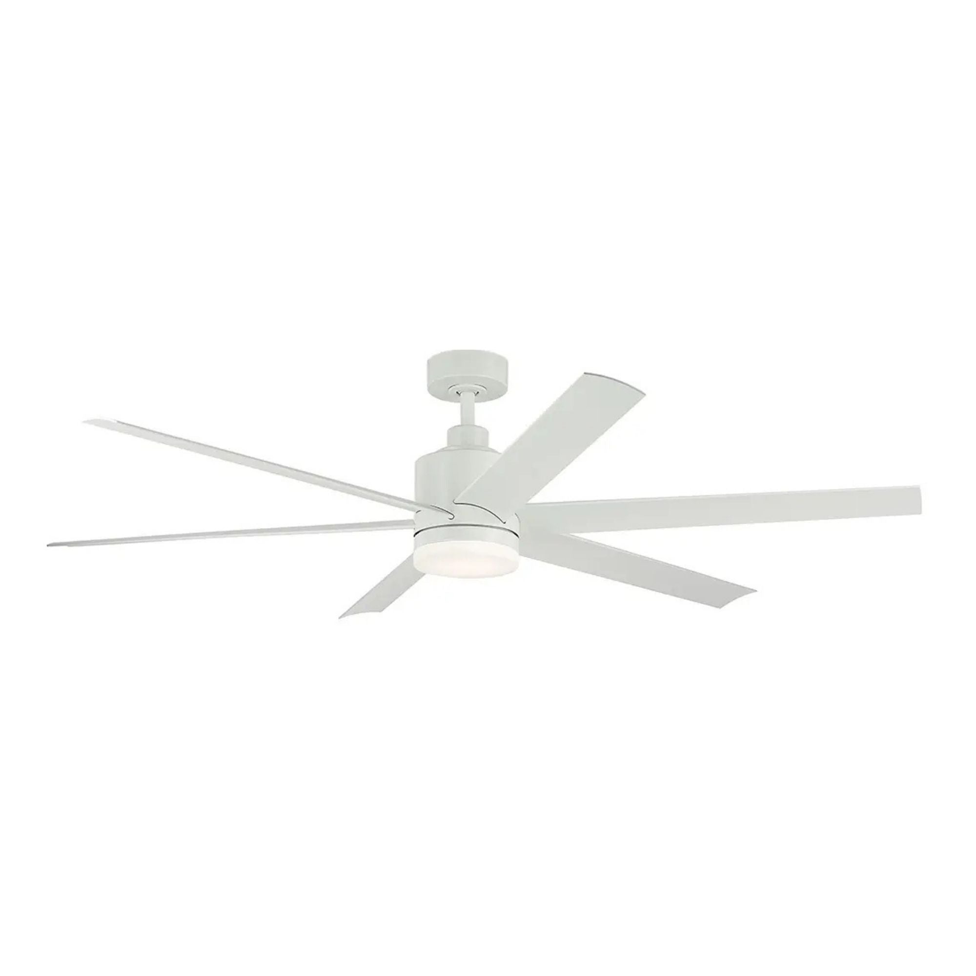 Loa 65" Matte White LED Selectable CCT Ceiling Fan