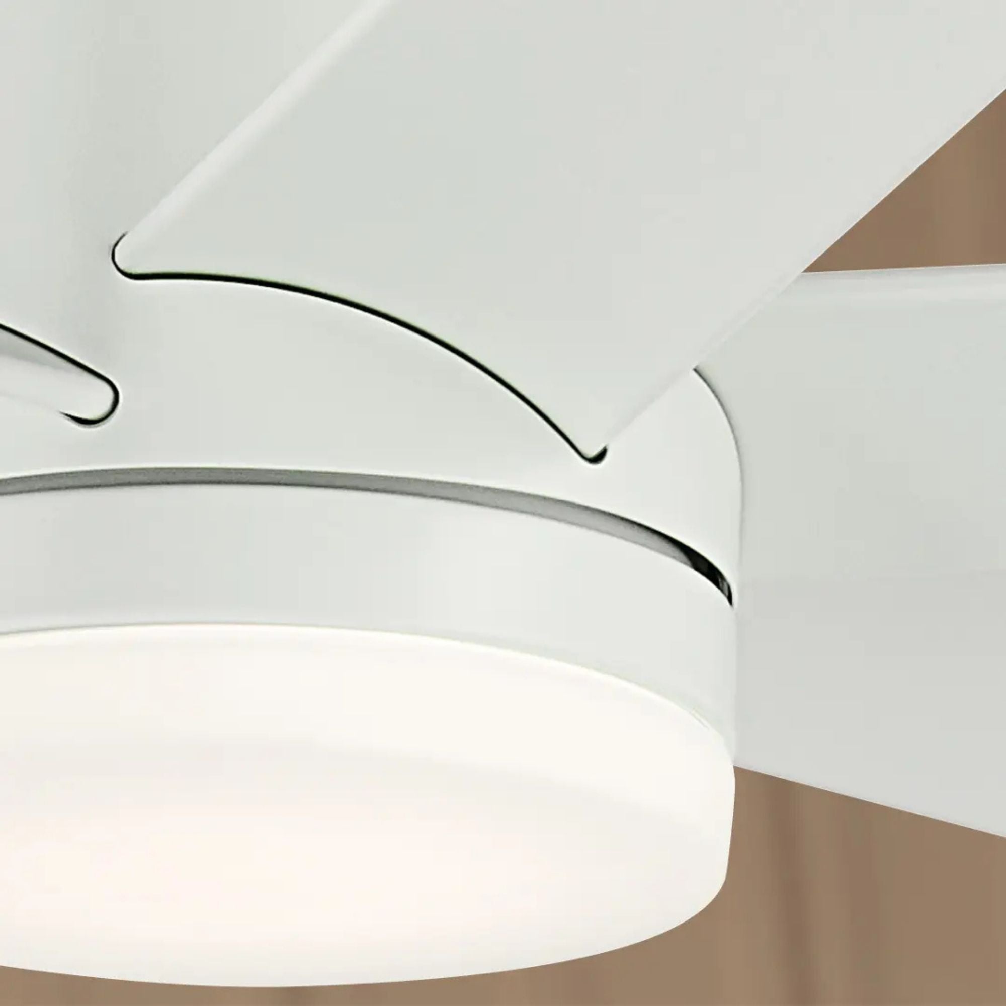 Loa 65" Matte White LED Selectable CCT Ceiling Fan