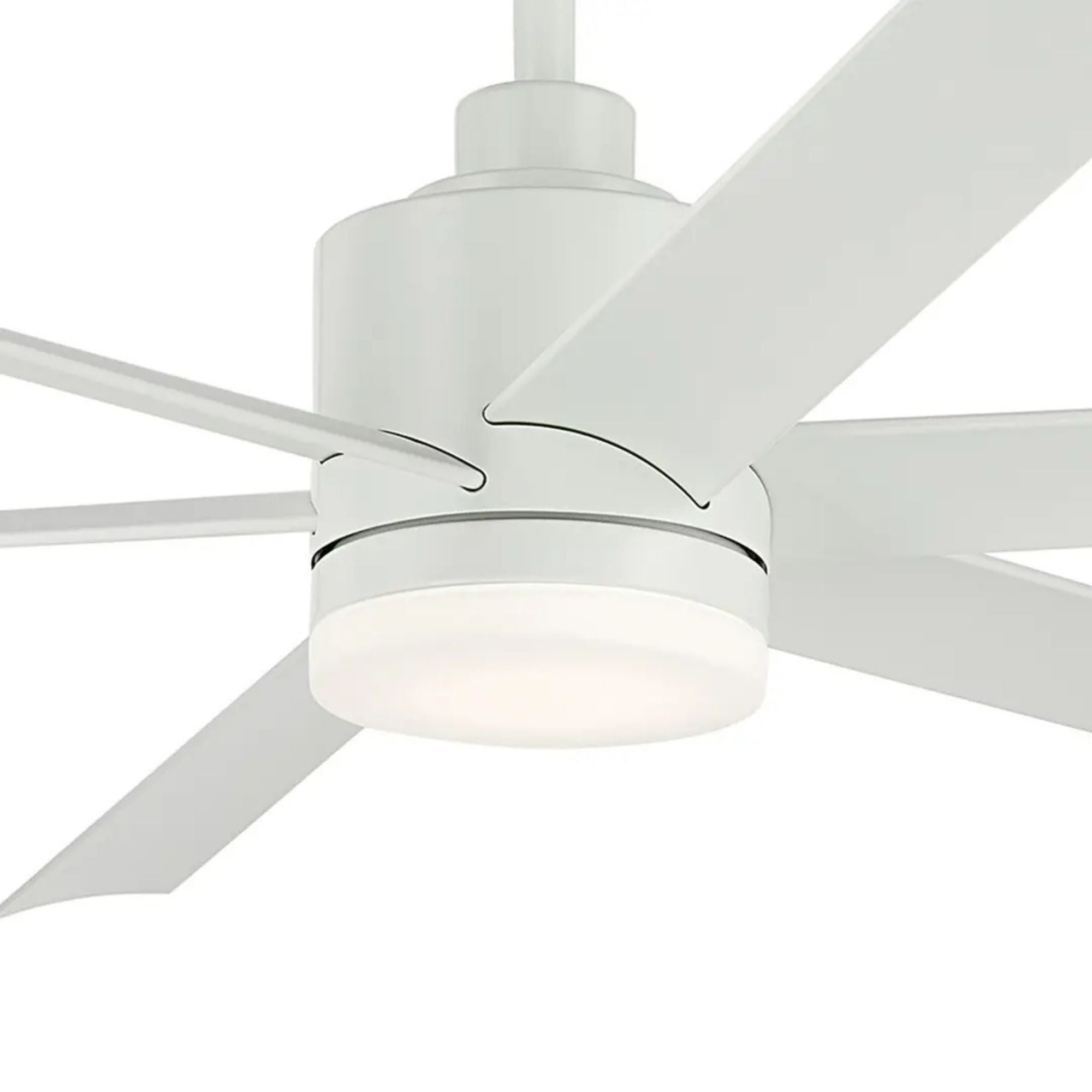 Loa 65" Matte White LED Selectable CCT Ceiling Fan