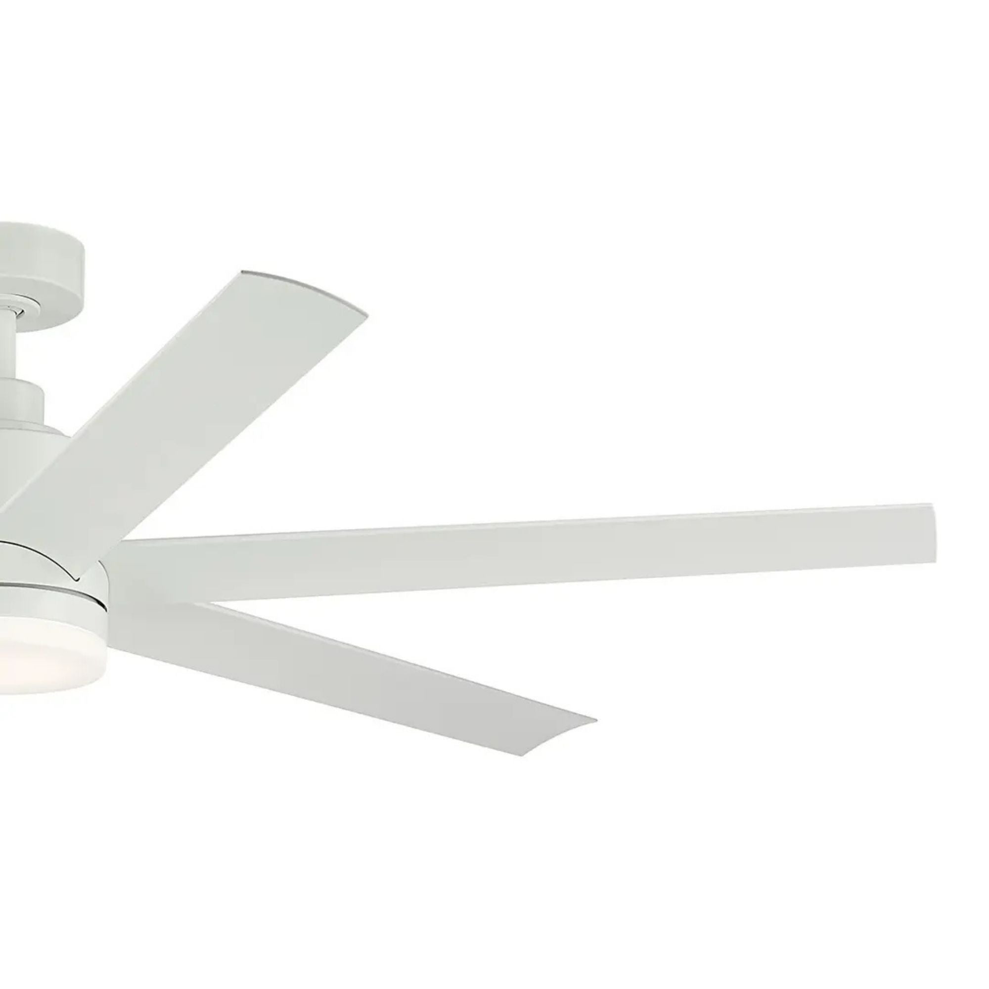 Loa 65" Matte White LED Selectable CCT Ceiling Fan