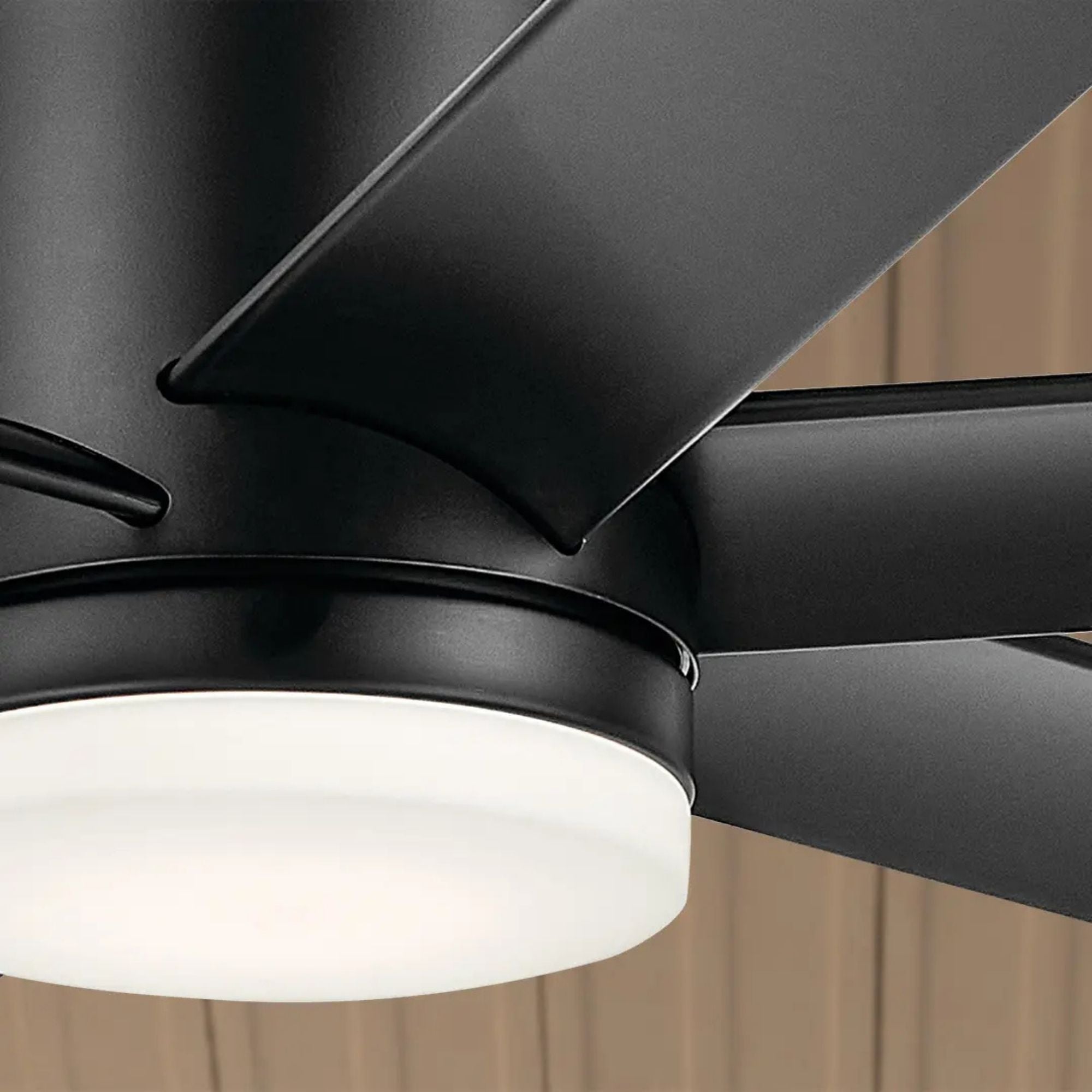 Loa 65" Satin Black LED Selectable CCT Ceiling Fan