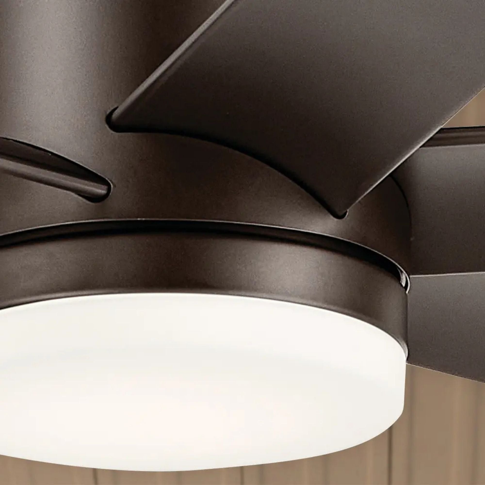 Loa 65" Satin Natural Bronze LED Selectable CCT Ceiling Fan