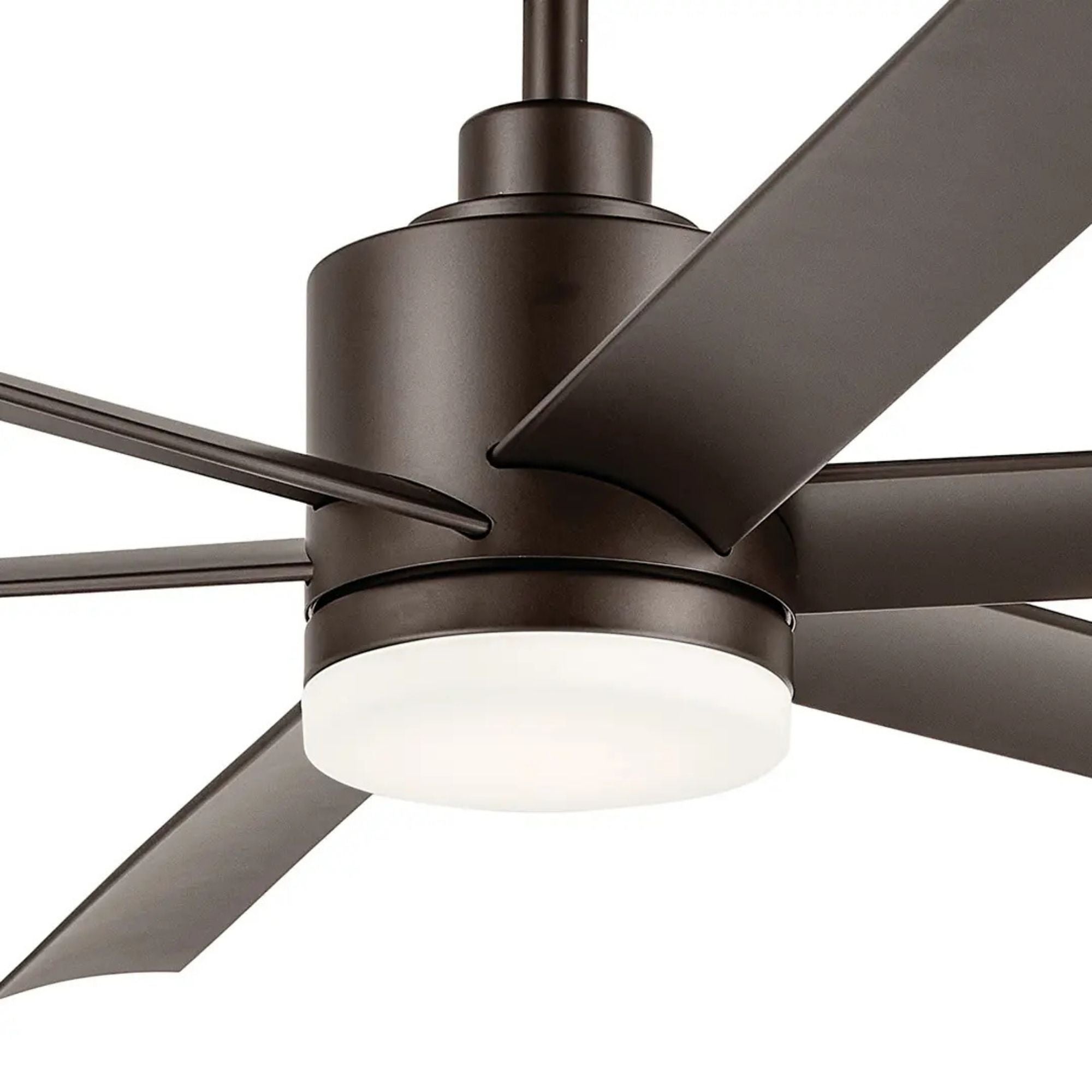 Loa 65" Satin Natural Bronze LED Selectable CCT Ceiling Fan
