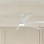 Loa 80" Matte White LED Selectable CCT Ceiling Fan