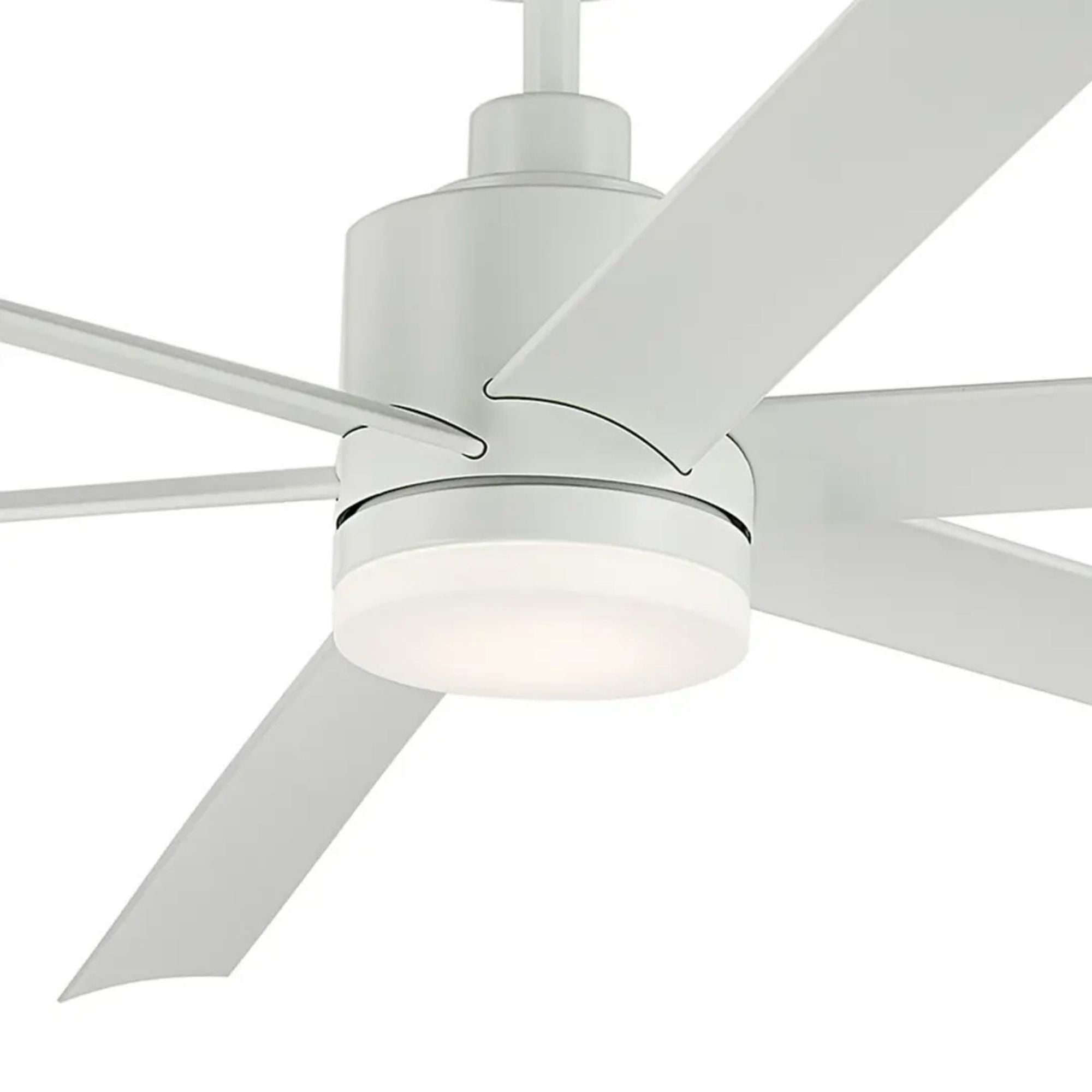Loa 80" Matte White LED Selectable CCT Ceiling Fan