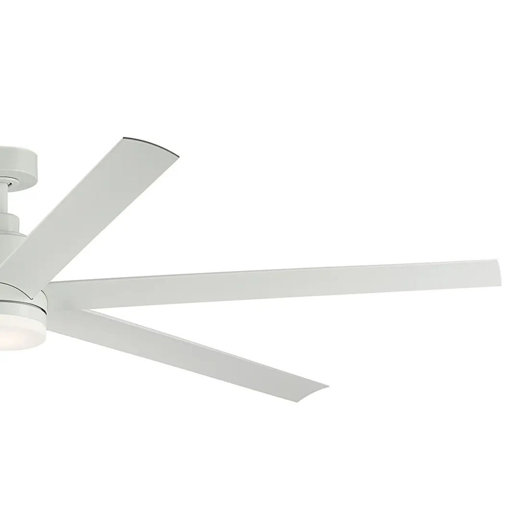 Loa 80" Matte White LED Selectable CCT Ceiling Fan
