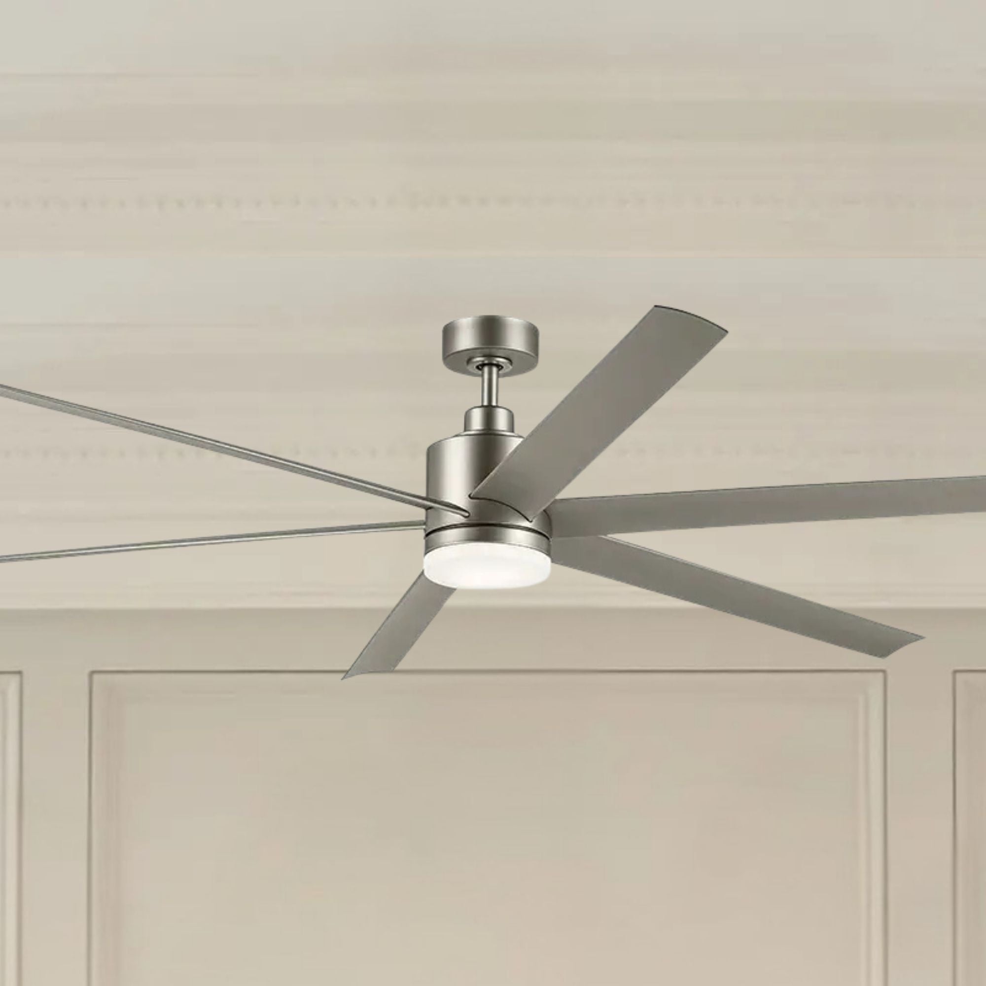 Loa 80" Brushed Nickel LED Selectable CCT Ceiling Fan