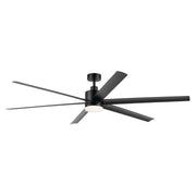 Loa 80" Satin Black LED Selectable CCT Ceiling Fan