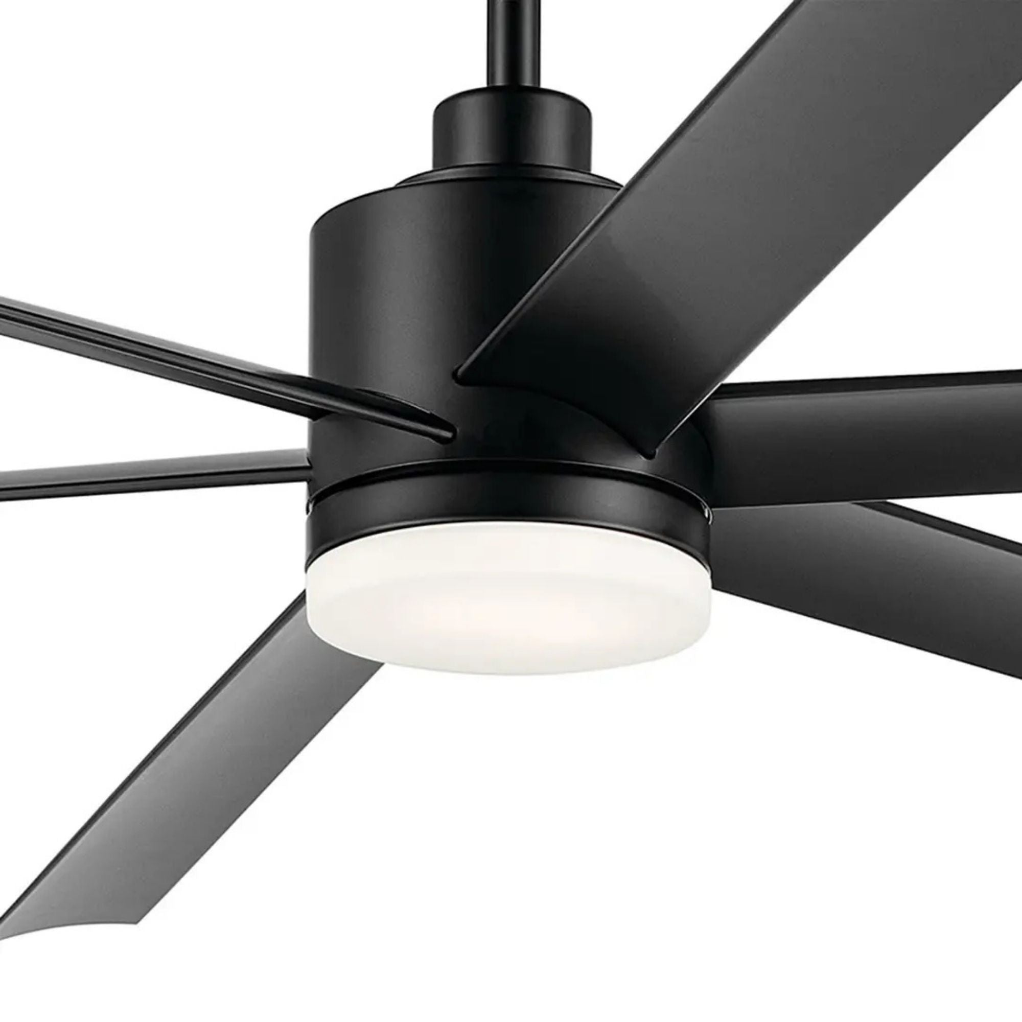 Loa 80" Satin Black LED Selectable CCT Ceiling Fan