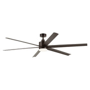 Loa 80" Satin Natural Bronze LED Selectable CCT Ceiling Fan