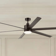 Loa 80" Satin Natural Bronze LED Selectable CCT Ceiling Fan