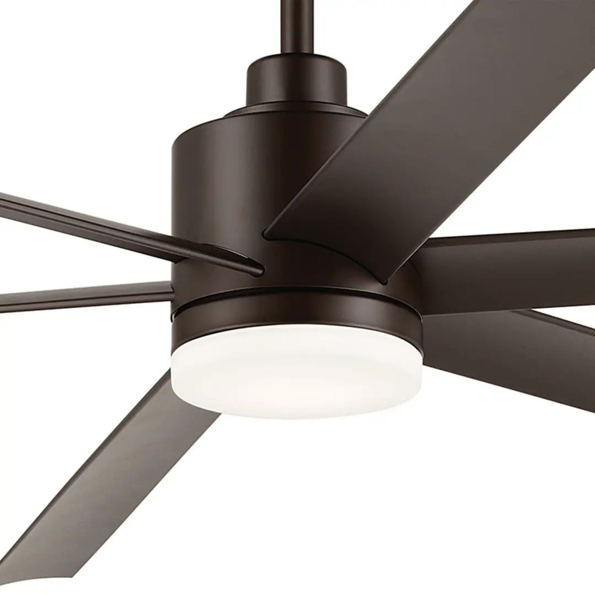 Loa 80" Satin Natural Bronze LED Selectable CCT Ceiling Fan