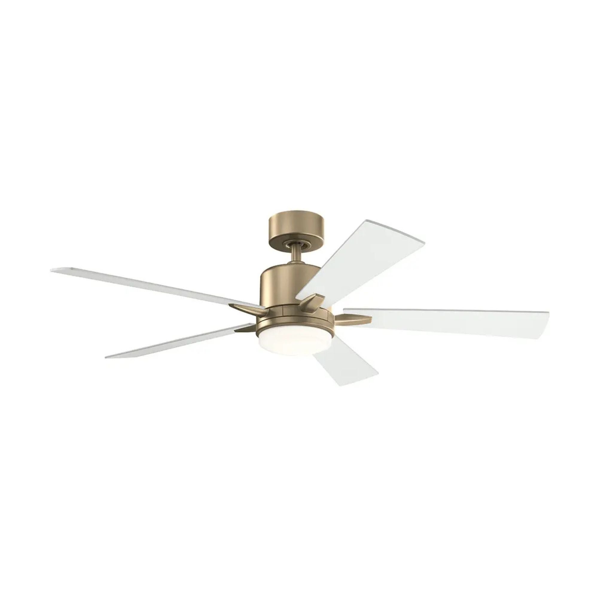 Lucian Elite 52" Champagne Bronze LED Ceiling Fan with Wall Control