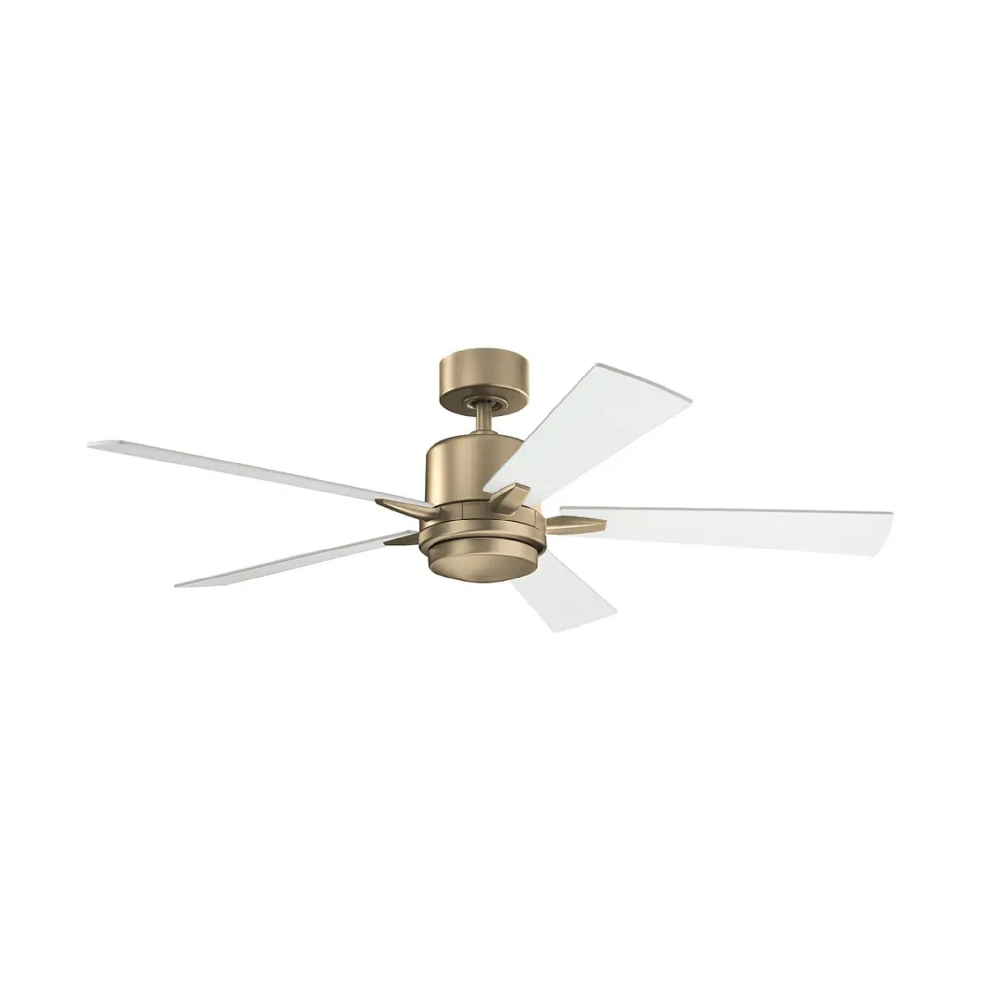 Lucian Elite 52" Champagne Bronze LED Ceiling Fan with Wall Control