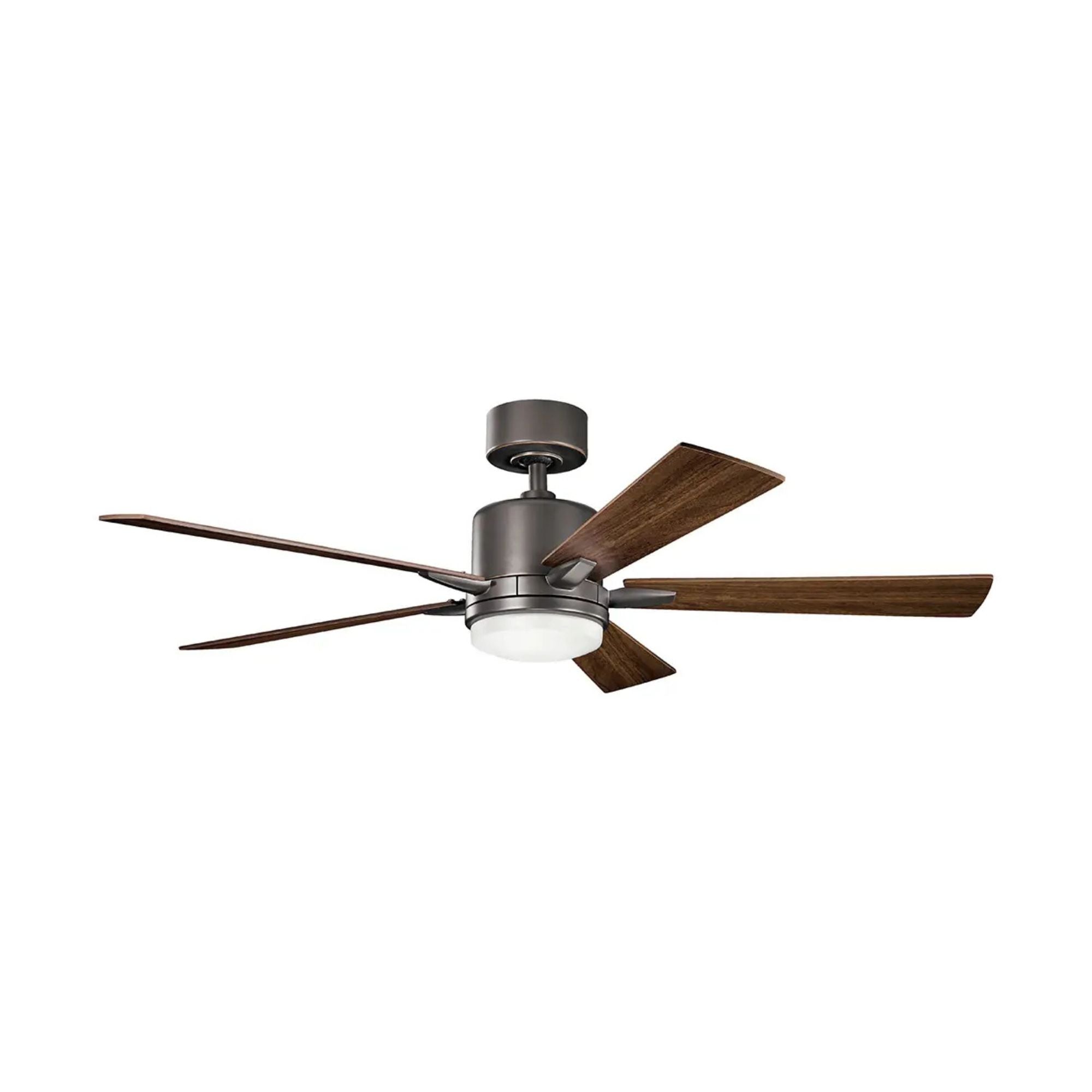 Lucian Elite 52" Olde Bronze LED Ceiling Fan with Wall Control