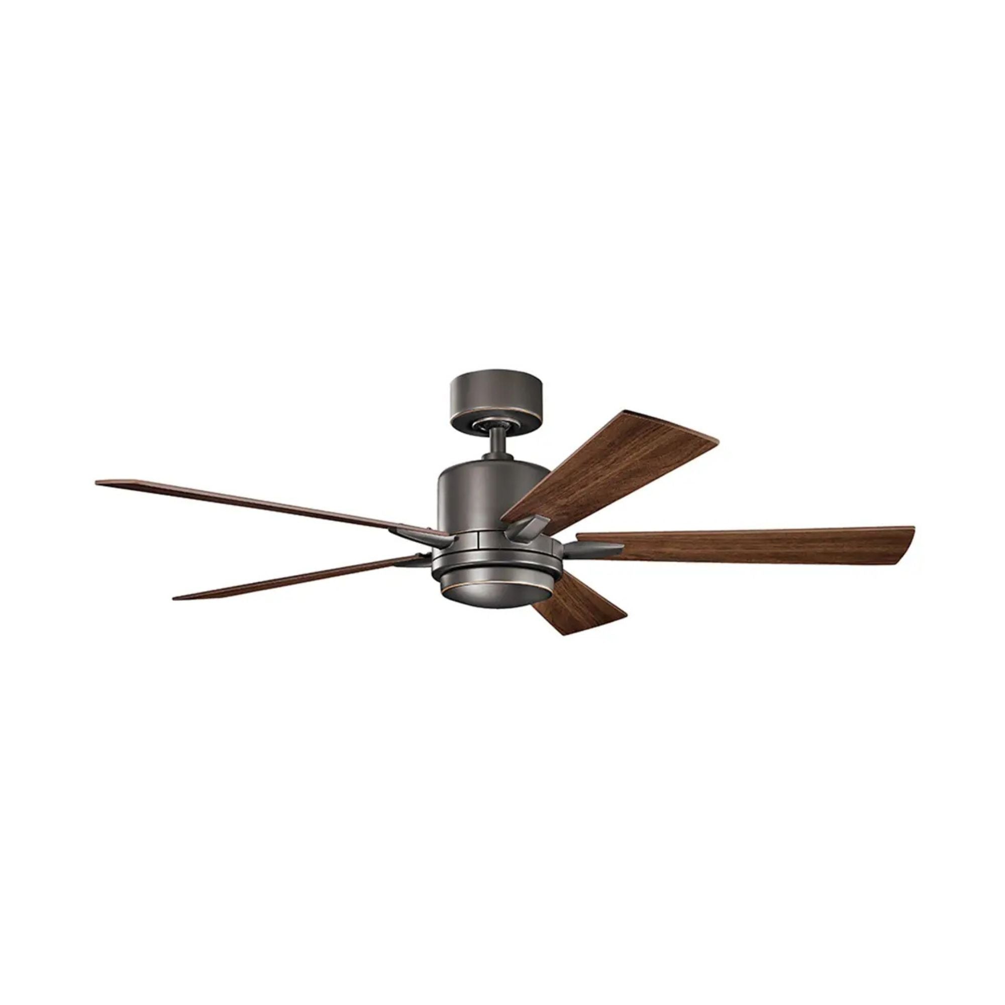 Lucian Elite 52" Olde Bronze LED Ceiling Fan with Wall Control