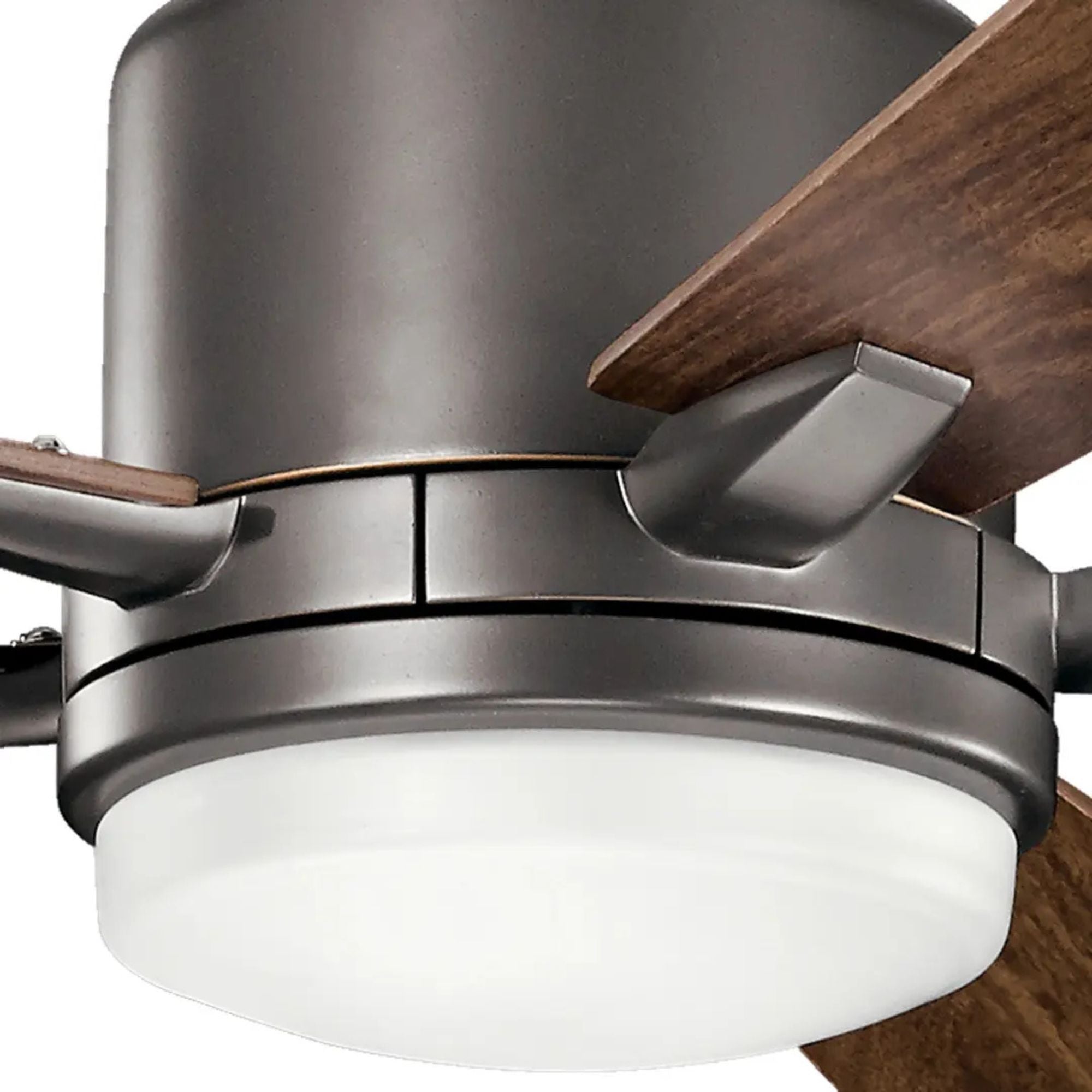 Lucian Elite 52" Olde Bronze LED Ceiling Fan with Wall Control