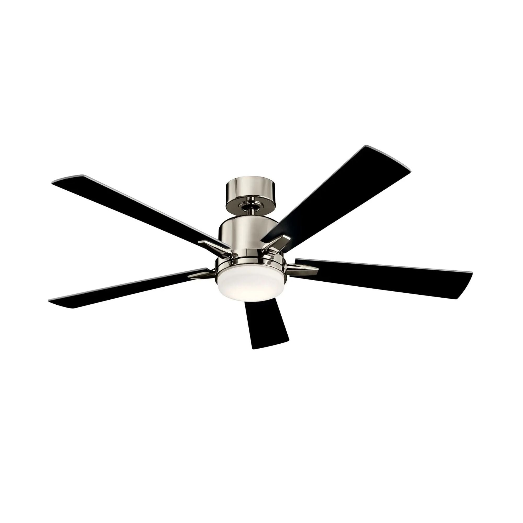 Lucian Elite 52" Polished Nickel LED Ceiling Fan with Wall Control